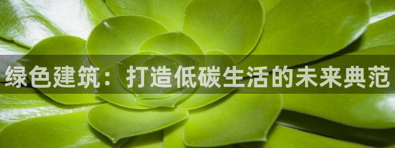 乐发快3大小单双平台：绿色建筑：打造低碳生活的未来典范