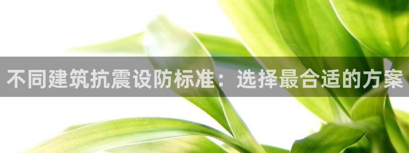 乐发平台app可靠吗：不同建筑抗震设防标准：选择最合适的方案