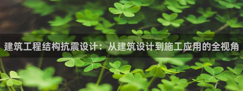 乐发平台靠谱吗：建筑工程结构抗震设计：从建筑设计到施工应用的全视角