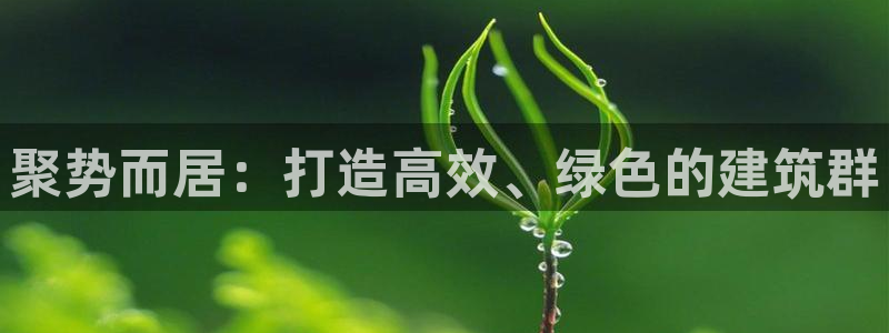 乐发平台下载官网app：聚势而居：打造高效、绿色的建筑群