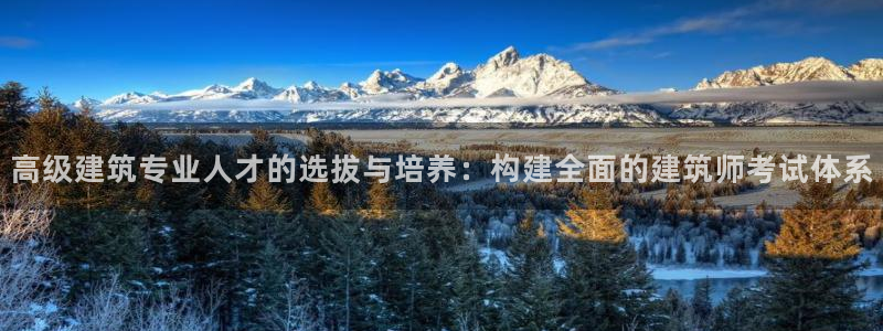 乐发彩票平台网址查询：高级建筑专业人才的选拔与培养：构建全面的建筑师考试体系