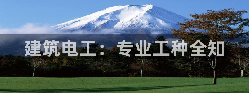 乐发国际官网平台：建筑电工：专业工种全知